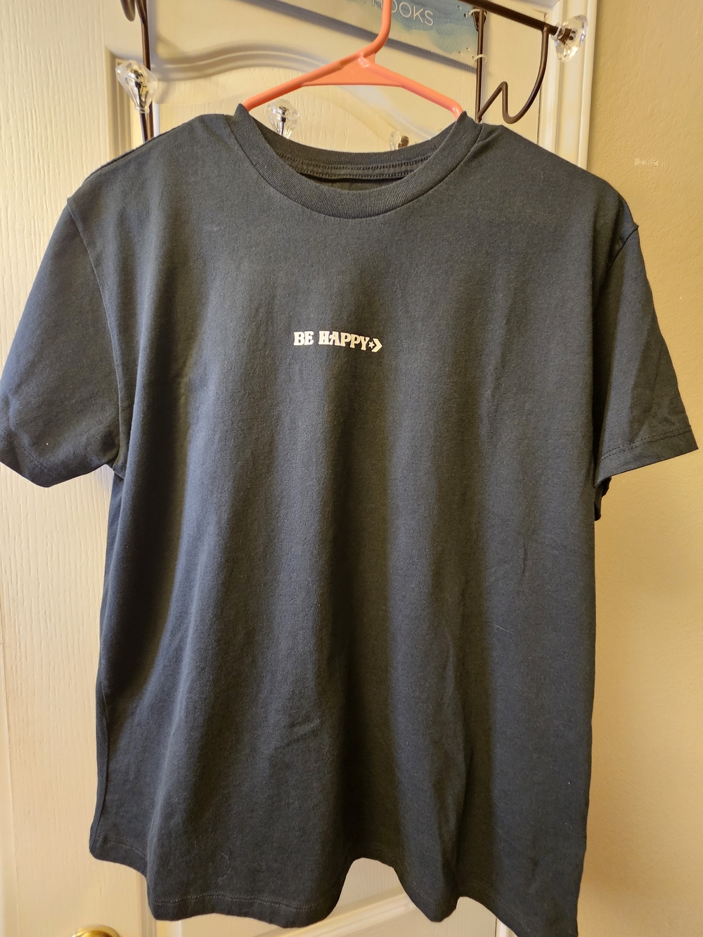 Converse Black 'Be Happy' Short Sleeve Tee